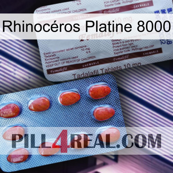 Rhinocéros Platine 8000 36